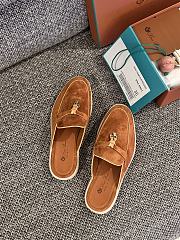 Loro Piana Summer Charms Walk Mules Orange - 6