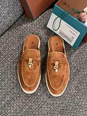 Loro Piana Summer Charms Walk Mules Orange - 4