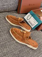 Loro Piana Summer Charms Walk Mules Orange - 3