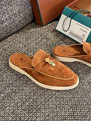 Loro Piana Summer Charms Walk Mules Orange - 2