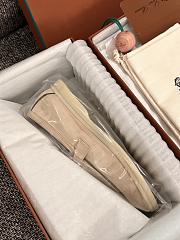 Loro Piana Summer Walk Suede Loafers Beige - 4