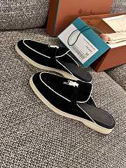 Loro Piana Summer Charms Walk Mules Black - 4