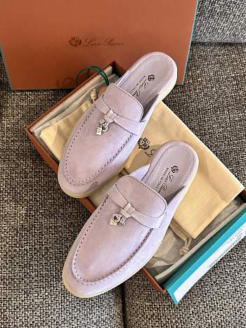 Loro Piana Summer Charms Walk Mules Purple