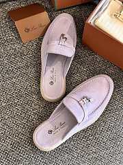 Loro Piana Summer Charms Walk Mules Purple - 2