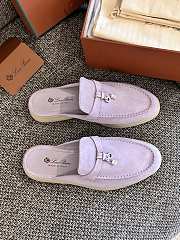 Loro Piana Summer Charms Walk Mules Purple - 3