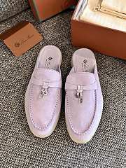 Loro Piana Summer Charms Walk Mules Purple - 4