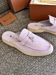Loro Piana Summer Charms Walk Mules Purple - 5