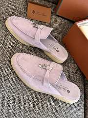 Loro Piana Summer Charms Walk Mules Purple - 6