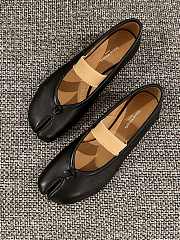 Fortok Maison Margiela Leather ballerinas Black - 5