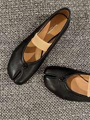 Fortok Maison Margiela Leather ballerinas Black - 4