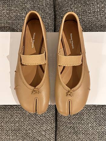 Fortok Maison Margiela Leather ballerinas Beige