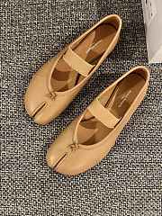 Fortok Maison Margiela Leather ballerinas Beige - 5