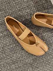 Fortok Maison Margiela Leather ballerinas Beige - 2