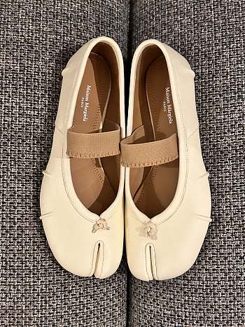 Fortok Maison Margiela Leather ballerinas Cream