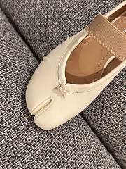 Fortok Maison Margiela Leather ballerinas Cream - 2