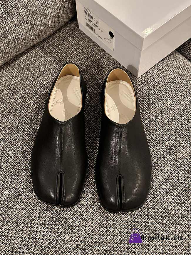 Fortok Maison Margiela Tabi moccasins leather Black - 1