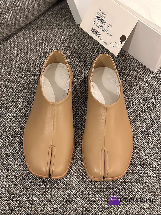 Fortok Maison Margiela Tabi moccasins leather Beige - 1