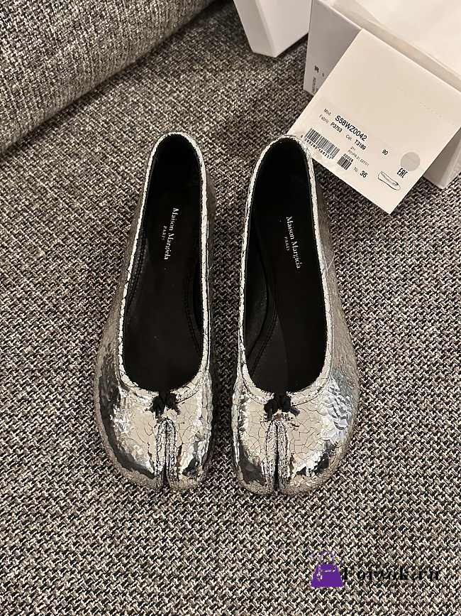 Fortok Maison Margiela Woman Tabi Ballerina Silver - 1