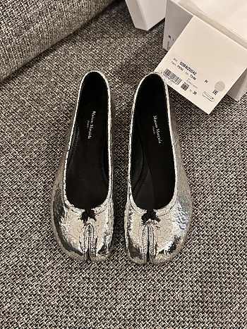 Fortok Maison Margiela Woman Tabi Ballerina Silver