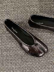 Fortok Maison Margiela Woman Tabi Ballerina Shinning Black - 5