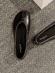 Fortok Maison Margiela Woman Tabi Ballerina Shinning Black - 4