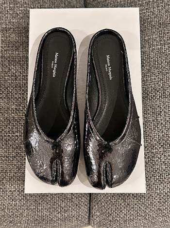 Fortok Maison Margiela Tabi Broken Mirror Ballerina Mules in Calfskin