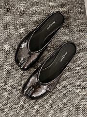 Fortok Maison Margiela Tabi Broken Mirror Ballerina Mules in Calfskin - 4
