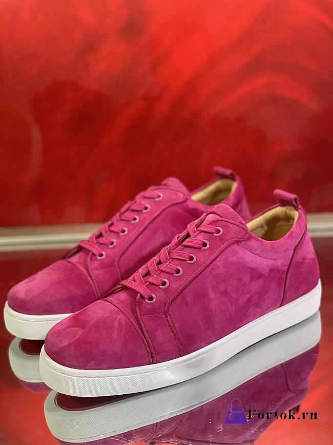 Fortok Christian Louboutin Suede Sneakers Pink - 1