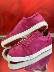 Fortok Christian Louboutin Suede Sneakers Pink - 3