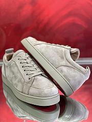 Fortok Christian Louboutin Suede Sneakers Grey - 4