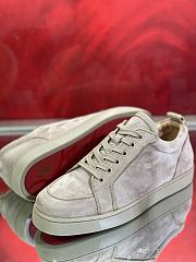 Fortok Christian Louboutin Suede Sneakers Grey - 3