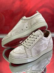 Fortok Christian Louboutin Suede Sneakers Grey - 2