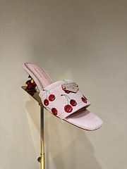Fortok LV x TM Lily Flat Mule Pink - 6