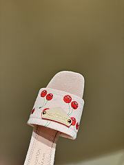 Fortok LV x TM Lily Flat Mule Pink - 2