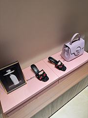 Fortok LV x TM Lily Flat Mule Black - 2
