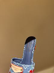 Fortok LV x TM Lily Flat Mule Denim - 5