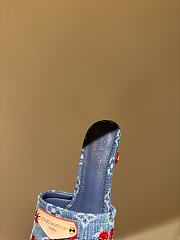 Fortok LV x TM Lily Flat Mule Denim - 2