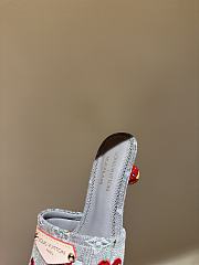 Fortok LV x TM Lily Flat Mule Denim Grey - 6