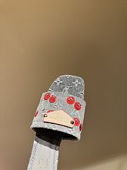 Fortok LV x TM Lily Flat Mule Denim Grey - 3
