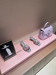 Fortok LV x TM Lily Flat Mule Denim Grey - 2