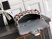 Fortok Chanel Flap Bag Sequins Red 20cm - 2