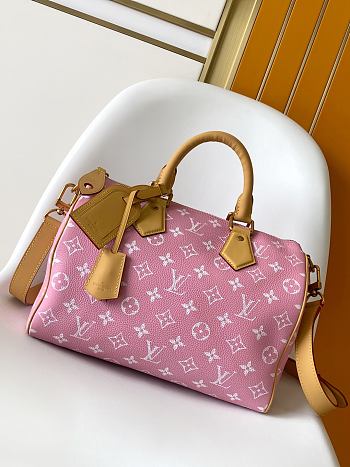 Fortok Louis Vuitton Speedy Pink 25 x 15 x 15cm