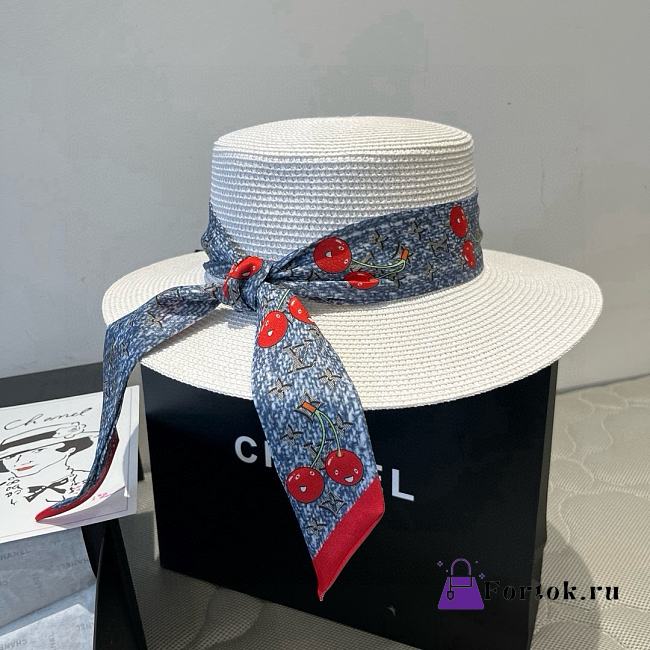 Fortok Louis Vuitton x TM Hat White Denim 57cm - 1