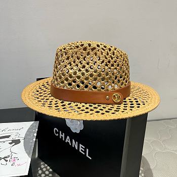 Fortok Louis Vuitton Hat Raffia 57cm 