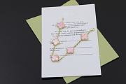 Fortok Van Cleef & Arpels Alhambra Pink Mother of Pearl 5 Motifs Gold Bracelet - 4