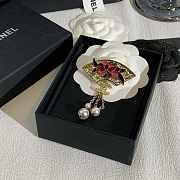 Fortok Chanel brooch Floral Fan  - 3