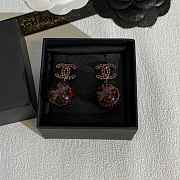 Fortok Chanel Métiers d’art Pendant Earrings Gold, Red & White - 5