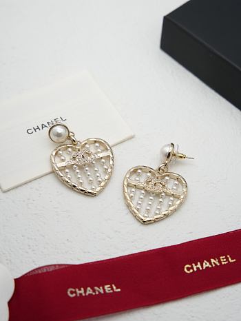 Fortok Chanel Heart Earrings 
