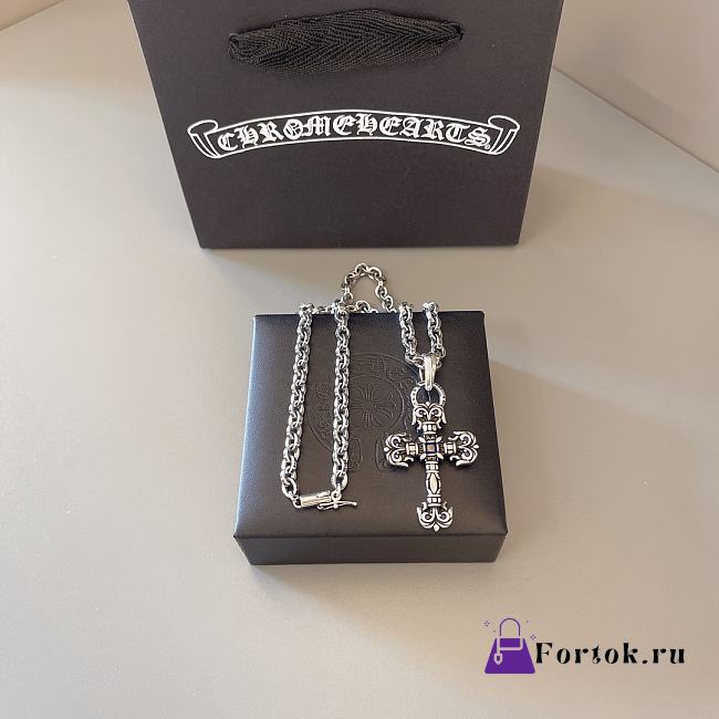 Fortok Chrome Hearts Necklace Silver - 1