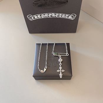 Fortok Chrome Hearts Necklace Silver 02